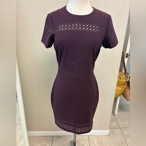 Elizabeth and James Deep Purple Mini Dress